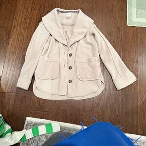Knox Rose Cream Jacket with Button Front